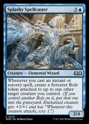 Splashy Spellcaster - Wilds of Eldraine-(070)-Foil