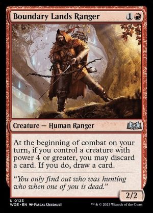 Boundary Lands Ranger - Wilds of Eldraine-(123)-Foil