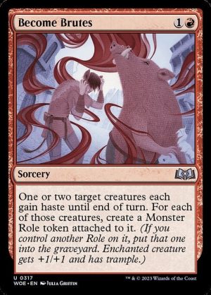 Become Brutes - Wilds of Eldraine-(317)-Foil