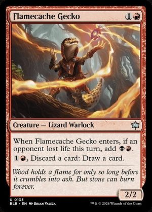 Flamecache Gecko - Bloomburrow-(135)