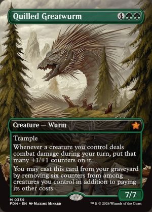Quilled Greatwurm - Foundations-(339)-Foil