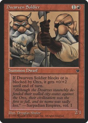 Dwarven Soldier - Fallen Empires-(109)