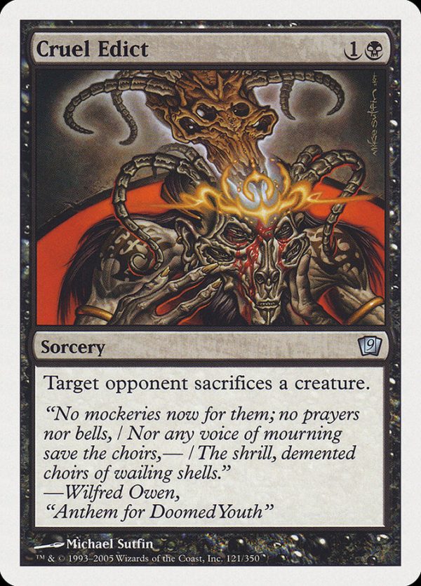 Cruel Edict - Ninth Edition-(121)-Foil
