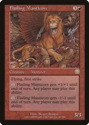 Flailing Manticore - Mercadian Masques-(187)