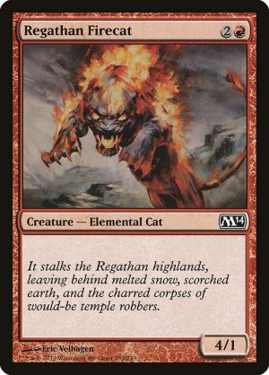 Regathan Firecat - Magic 2014 Core Set-(150)