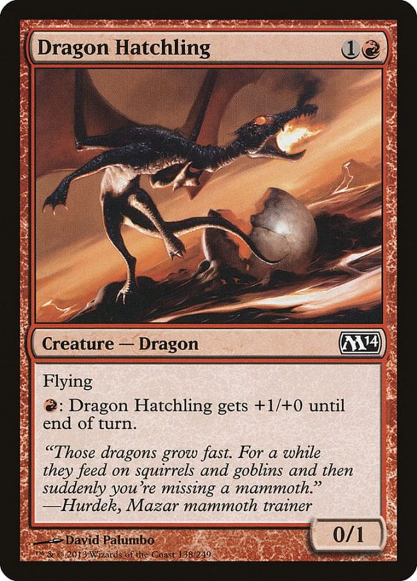 Dragon Hatchling - Magic 2014 Core Set-(138)