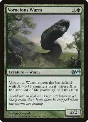 Voracious Wurm - Magic 2014 Core Set-(200)