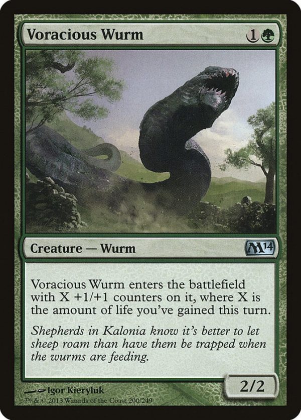 Voracious Wurm - Magic 2014 Core Set-(200)