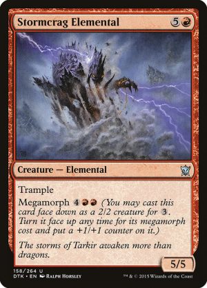 Stormcrag Elemental - Dragons of Tarkir-(158)