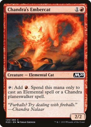 Chandra's Embercat - Core Set 2020-(129)