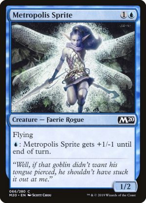 Metropolis Sprite - Core Set 2020-(066)-Foil