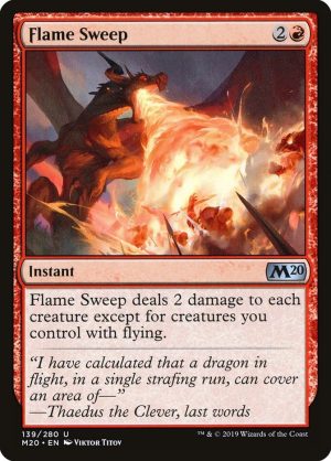 Flame Sweep - Core Set 2020-(139)-Foil