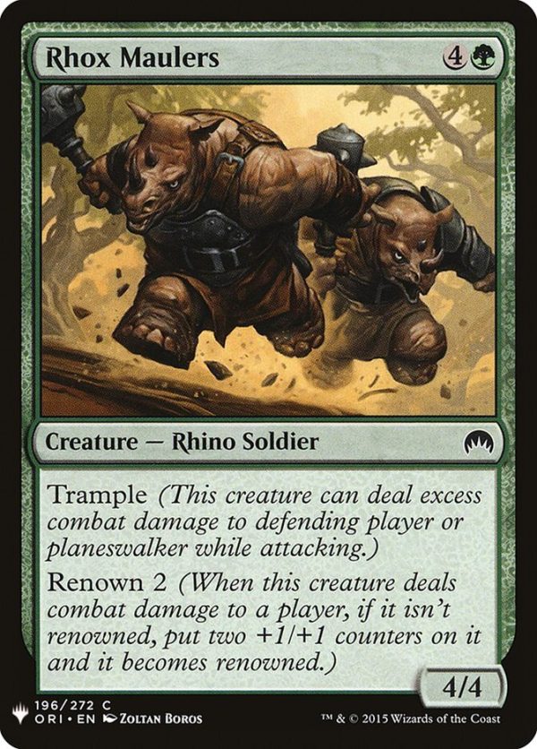 Rhox Maulers - The List-(196)