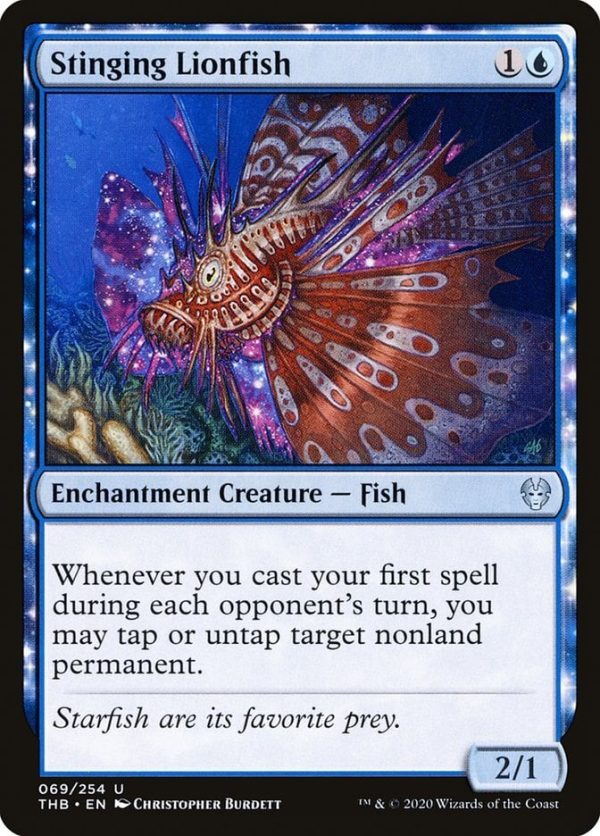 Stinging Lionfish - Theros Beyond Death-(069)