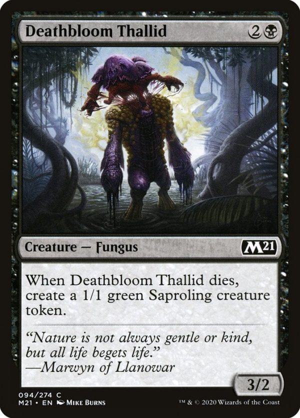 Deathbloom Thallid - Core Set 2021-(094)