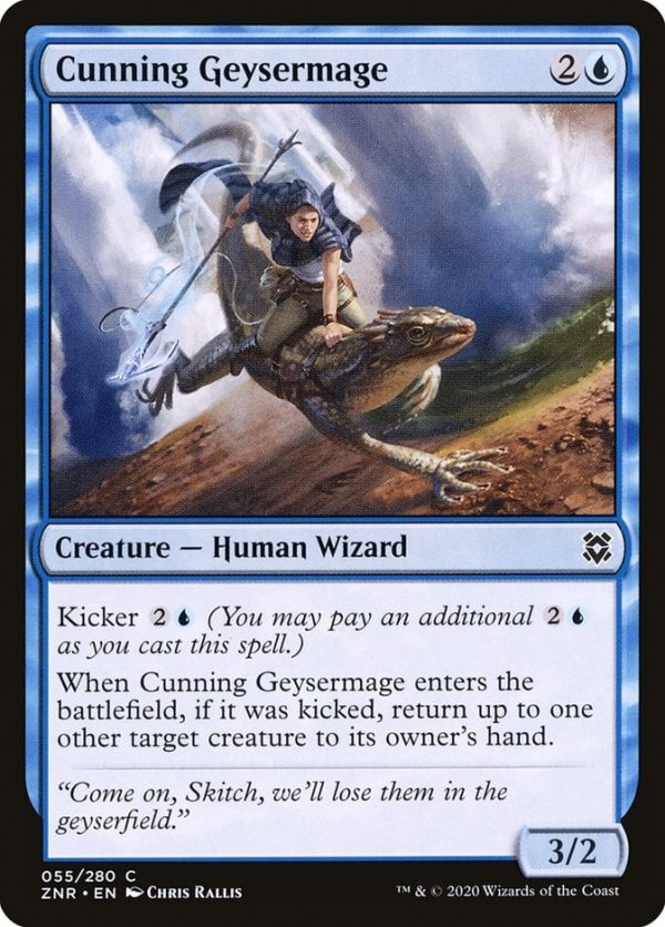 Cunning Geysermage - Zendikar Rising-(055)-Foil