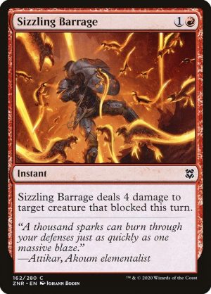 Sizzling Barrage - Zendikar Rising-(162)