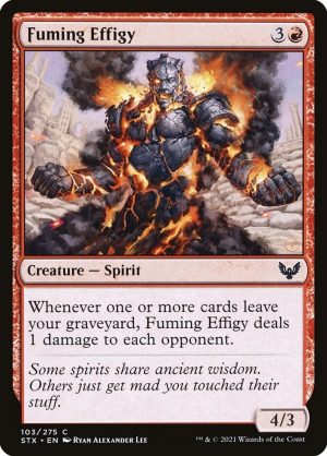 Fuming Effigy - Strixhaven: School of Mages-(103)-Foil