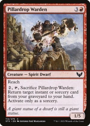 Pillardrop Warden - Strixhaven: School of Mages-(112)-Foil