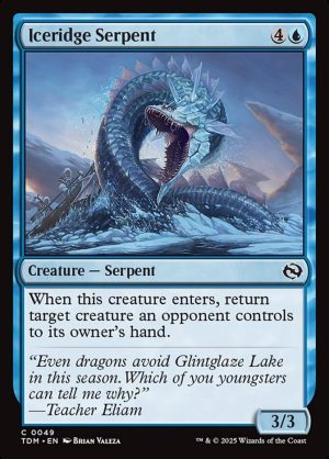 Iceridge Serpent - Tarkir: Dragonstorm-(049)-Foil