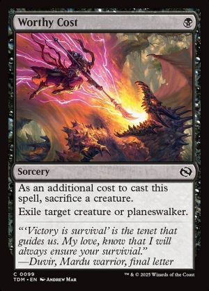 Worthy Cost - Tarkir: Dragonstorm-(099)