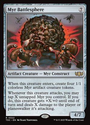 Myr Battlesphere - Tarkir: Dragonstorm Commander-(322)
