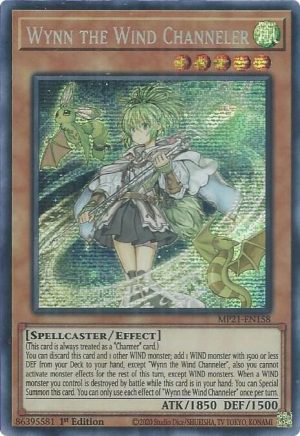 Wynn the Wind Channeler - (2021 Tin of Ancient Battles) - (MP21-EN158) - (Prismatic Secret Rare)