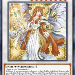 Minerva, the Athenian Lightsworn - (2025 Mega-Pack Tin) - (MP25-EN069) - (PScR)