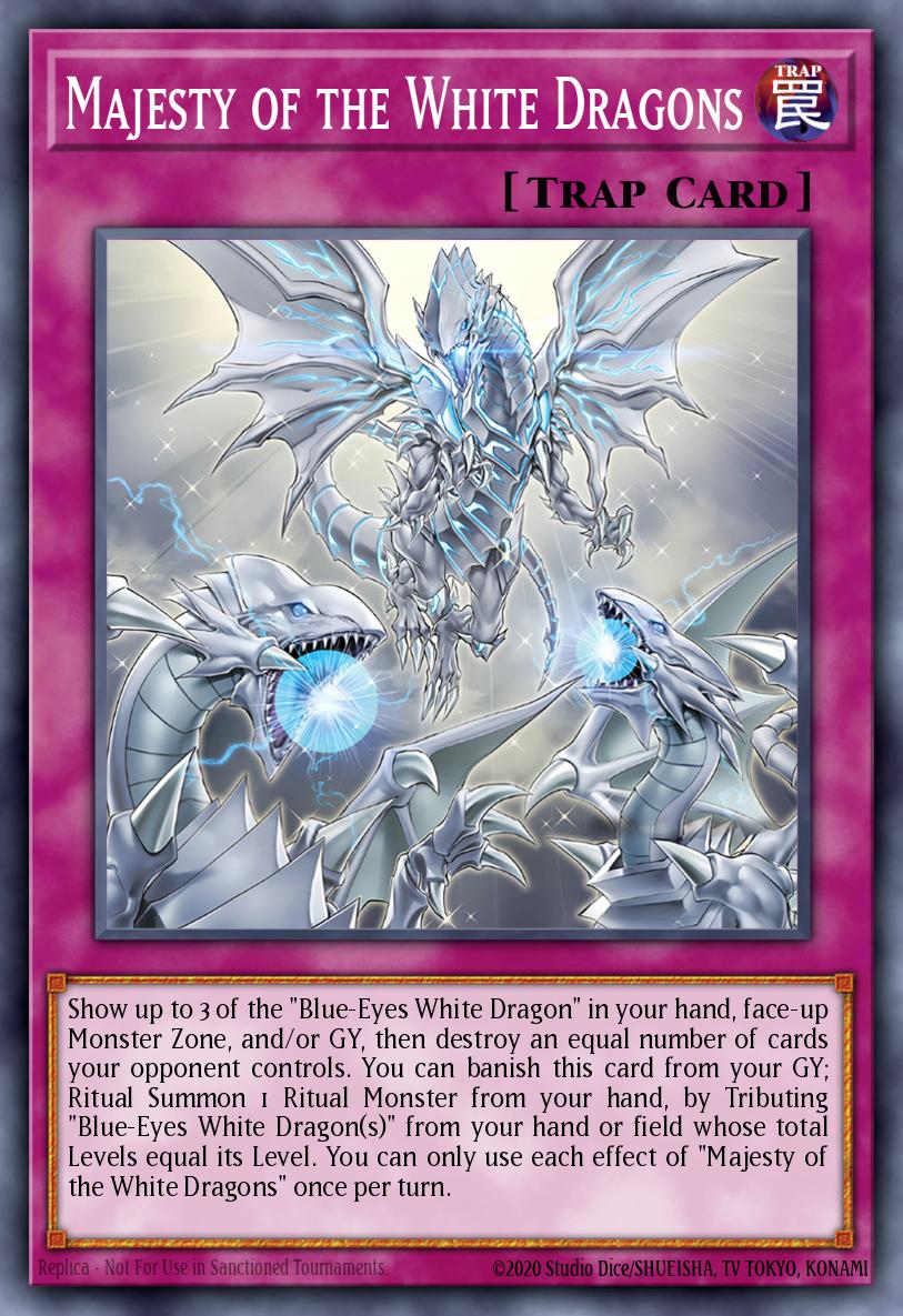 Majesty of the White Dragons - (Structure Deck: Blue-Eyes White Destiny) - (SDWD-EN027) - (SR)