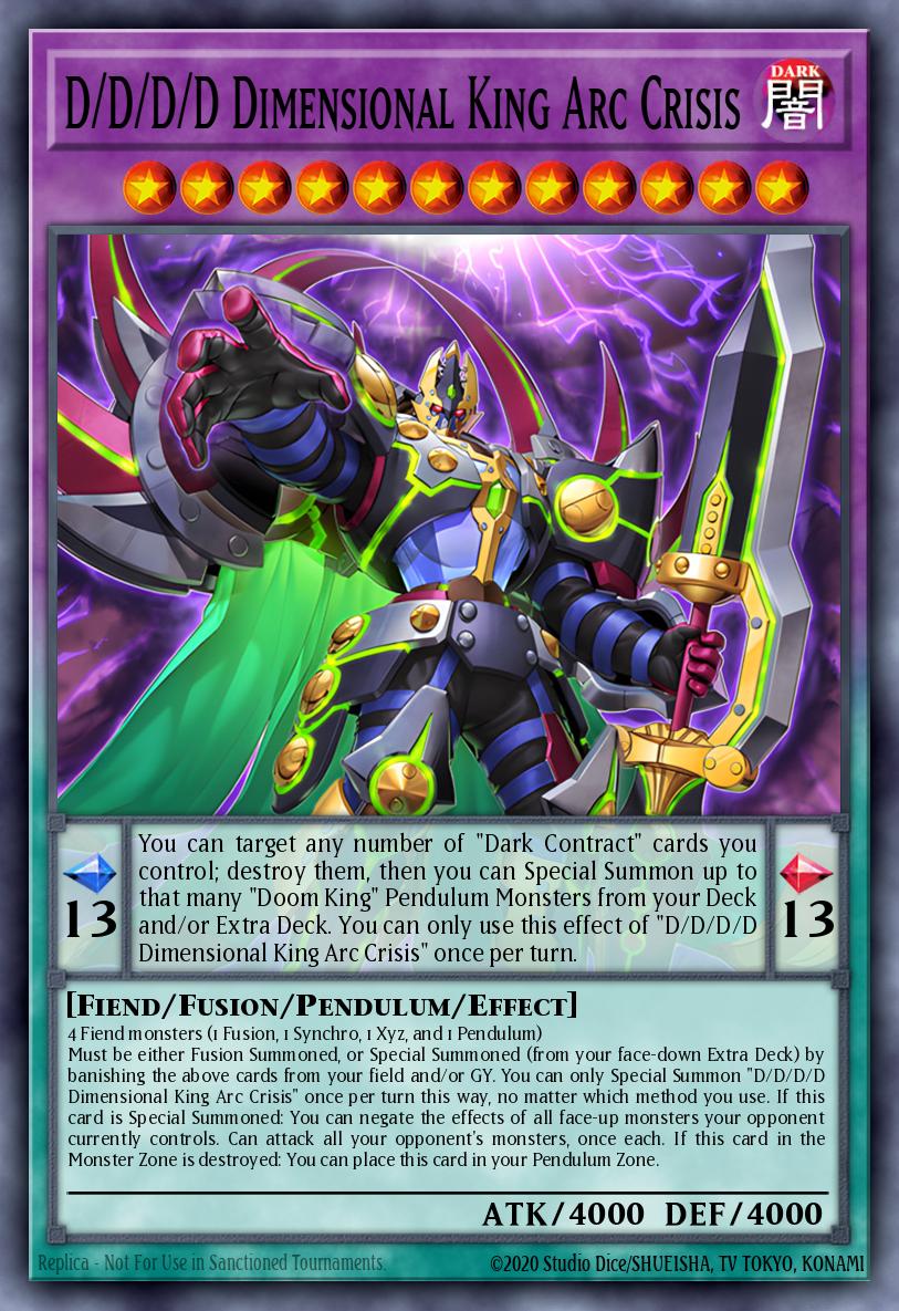 D/D/D/D Dimensional King Arc Crisis - (Doom of Dimensions) - (DOOD-EN035) - (UR)