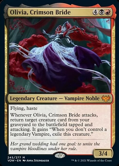 Olivia, Crimson Bride - Innistrad: Crimson Vow-(245)-Foil