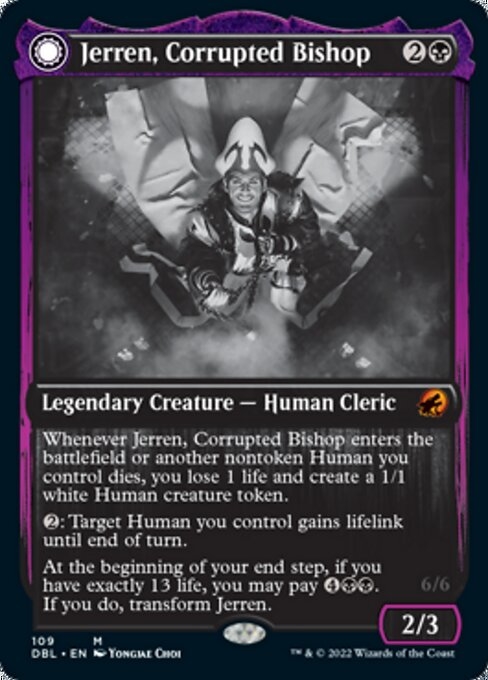 Jerren, Corrupted Bishop // Ormendahl, the Corrupter - Innistrad: Double Feature-(109)-Foil