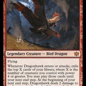 Dragonhawk, Fate's Tempest - Bloomburrow-(132)-Foil