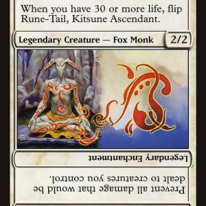 Rune-Tail, Kitsune Ascendant // Rune-Tail's Essence - Saviors of Kamigawa-(027)