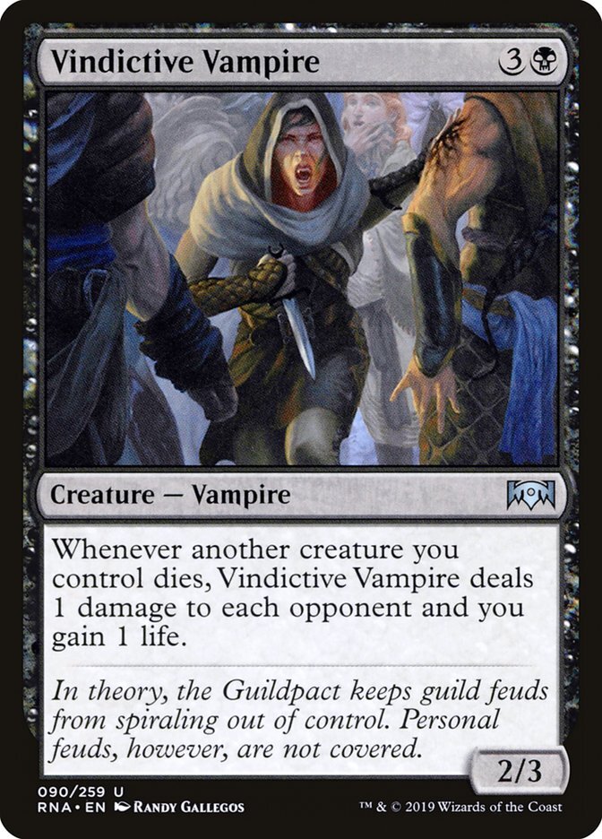 Vindictive Vampire - Ravnica Allegiance-(090)-Foil