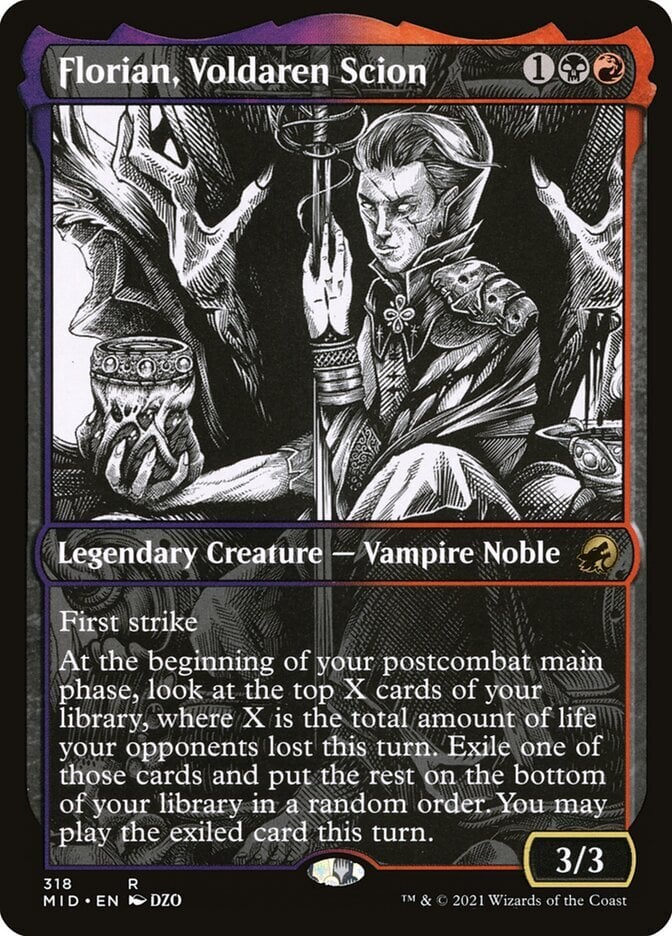 Florian, Voldaren Scion - Innistrad: Midnight Hunt-(318)-Foil