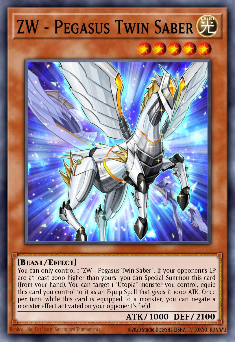 ZW - Pegasus Twin Saber - (2022 Tin of the Pharaoh's Gods) - (MP22-EN057) - (SR)
