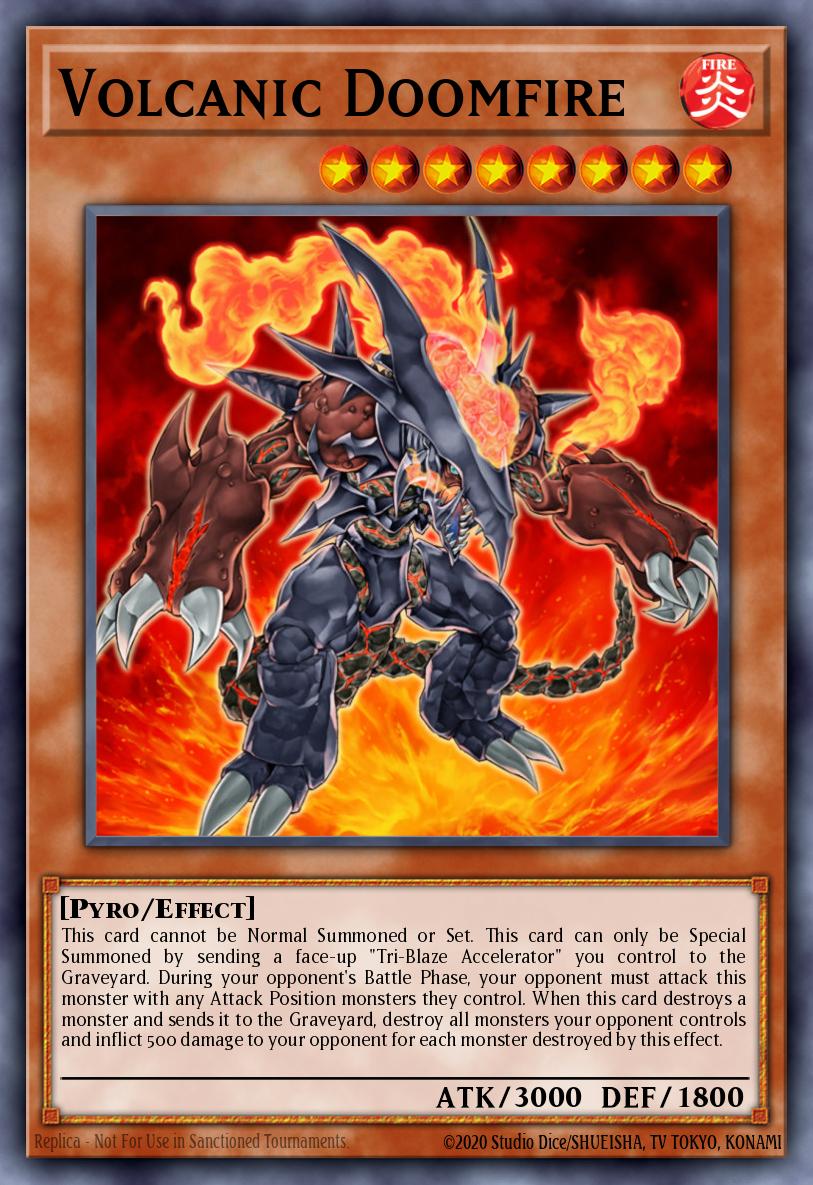 Volcanic Doomfire - (Speed Duel GX: Duel Academy Box) - (SGX1-ENH01) - (ScR)