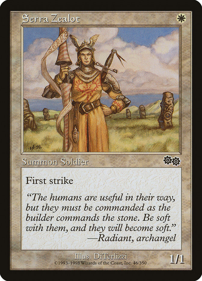 Serra Zealot - Urza's Saga-(046)