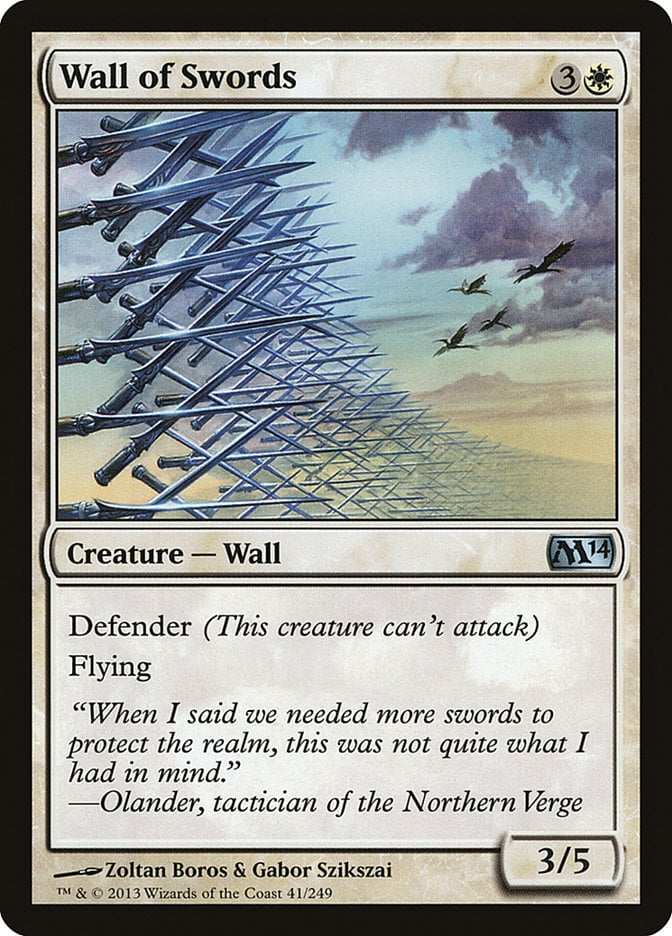 Wall of Swords - Magic 2014 Core Set-(041)