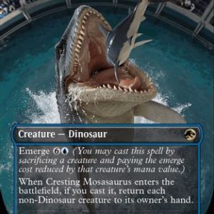 Cresting Mosasaurus (Borderless)