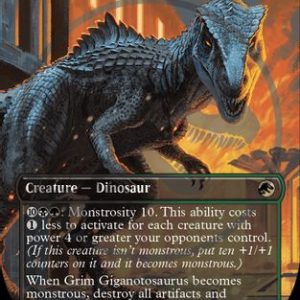 Grim Giganotosaurus (Borderless) (Foil)