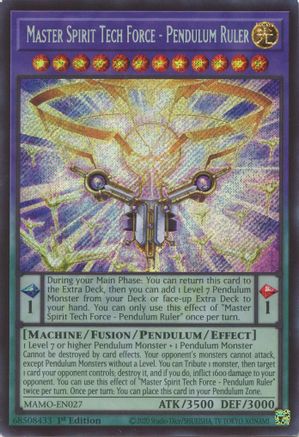 Master Spirit Tech Force - Pendulum Ruler  (Secret Rare)